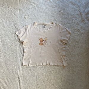 brandy melville baby tee with baby bear